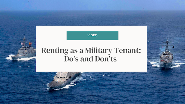 renting as a military tenant